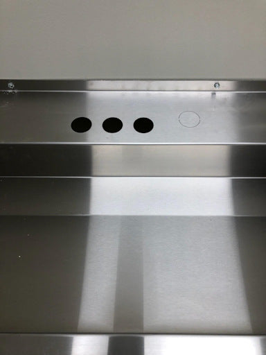 Deluxe Three-Station Stainless Steel Trough Sink