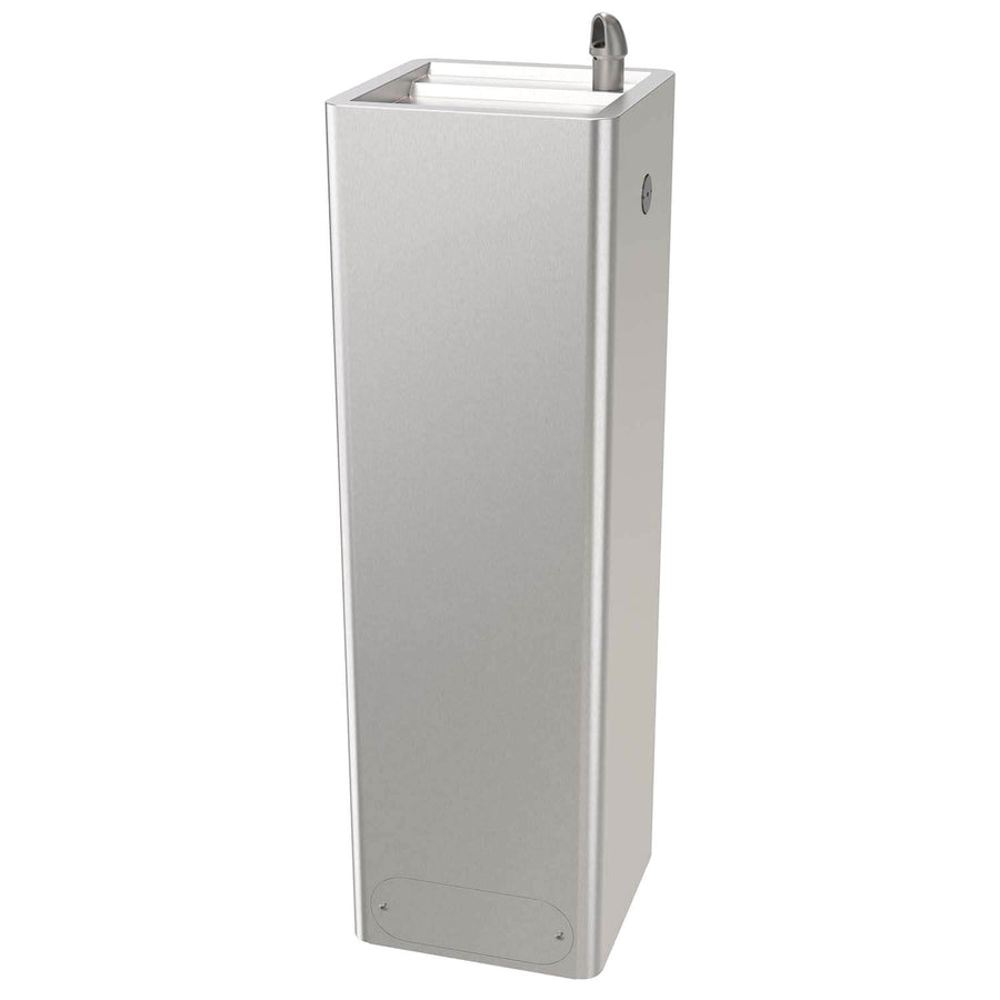 Economy outdoor pedestal drinking fountain for public spaces