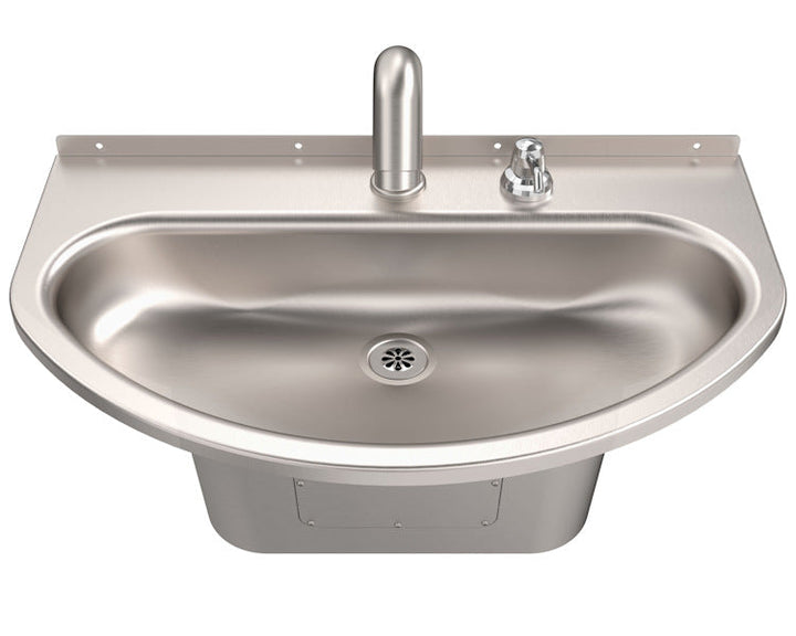 One-Station Stainless Steel Ellipse™ Hand Wash Sink