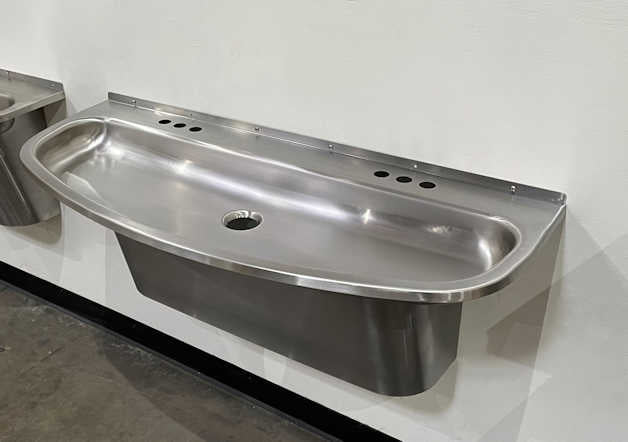 Two-Station Stainless Steel Ellipse™ Hand Wash Sink