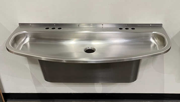 Two-Station Stainless Steel Ellipse™ Hand Wash Sink