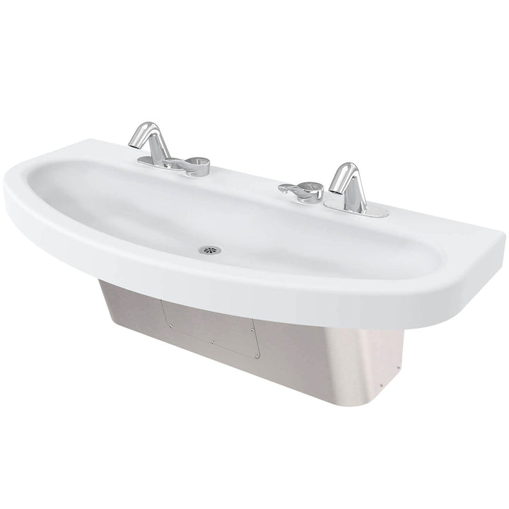 Two-Station Solid Surface Ellipse™ Hand Wash Sink