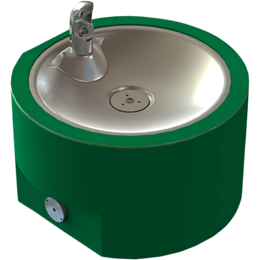 Outdoor round stainless steel pet drinking fountain for dogs