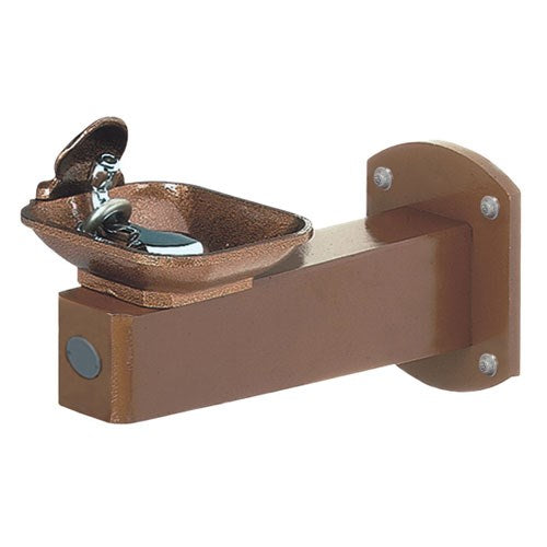 Wall-mounted accessible drinking fountain with ADA-compliant design