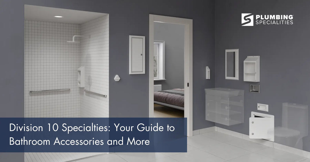 Accessible bathroom design showcasing Division 10 specialties