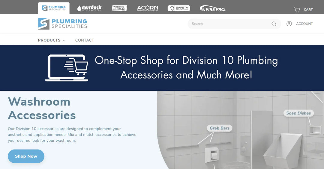 Plumbing Specialities: One-Stop Shop for Division 10 Plumbing Accessories & Much More!