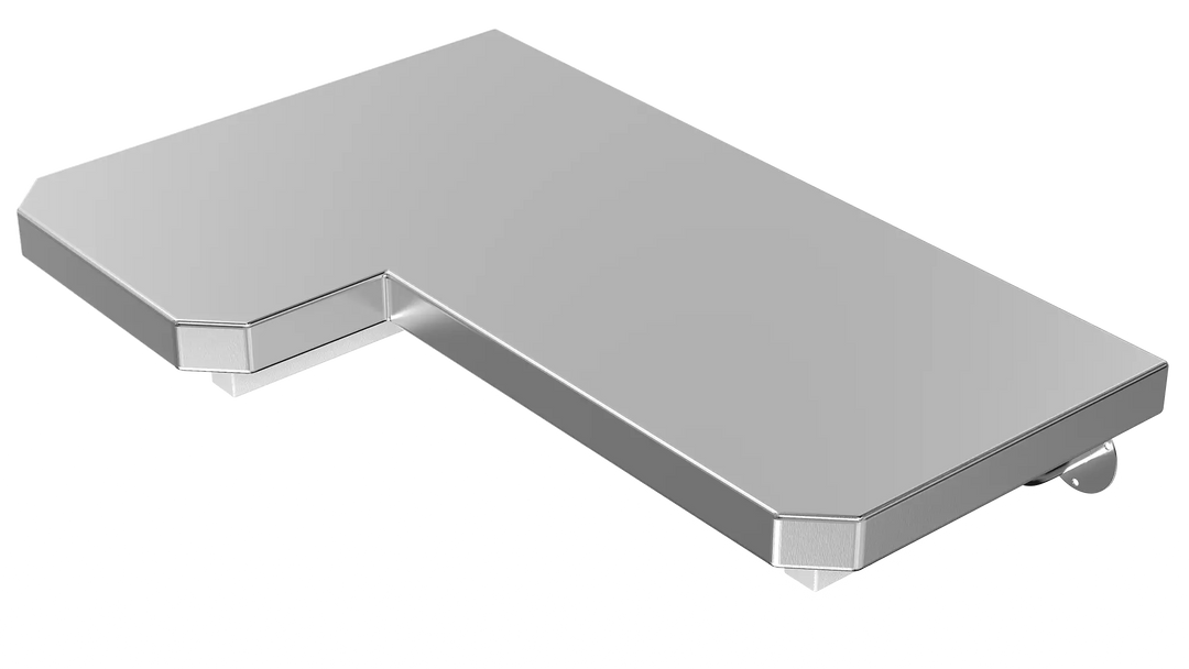 Left-Side ADA Stainless Steel Fold-Down Shower Seat