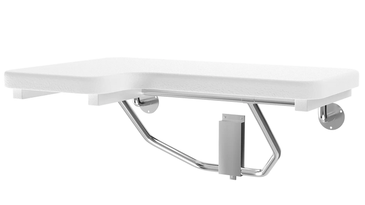 High-Quality ADA Compliant Padded Folding Shower Seat - Left Side