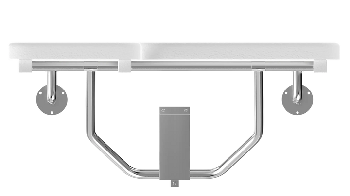 High-Quality ADA Compliant Padded Folding Shower Seat - Left Side