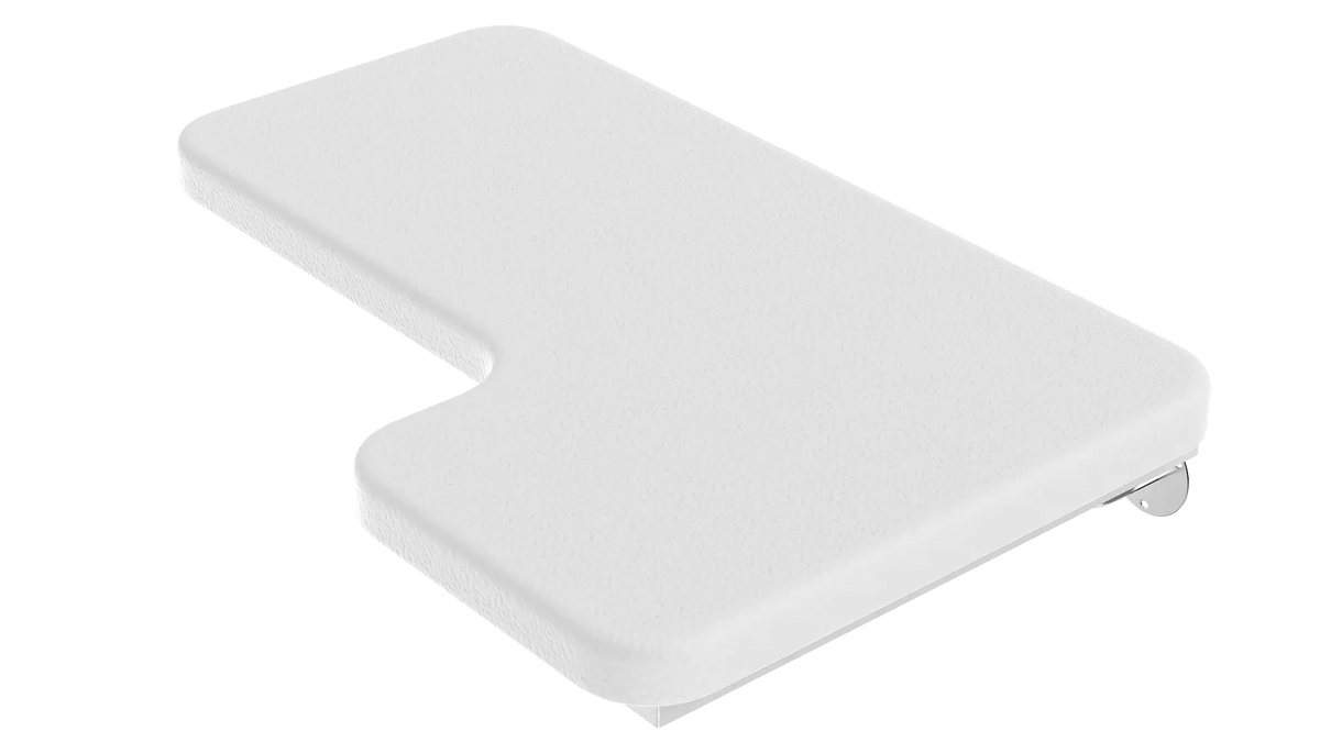 Right-Side ADA Compliant Folding Shower Seat with Padded Cushion.