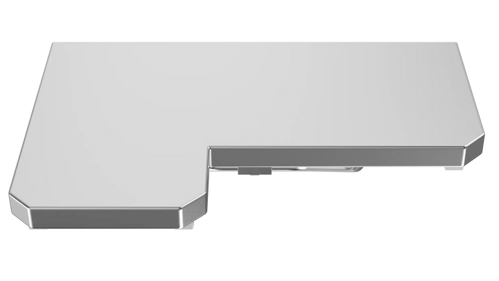 Left-Side ADA Stainless Steel Fold-Down Shower Seat