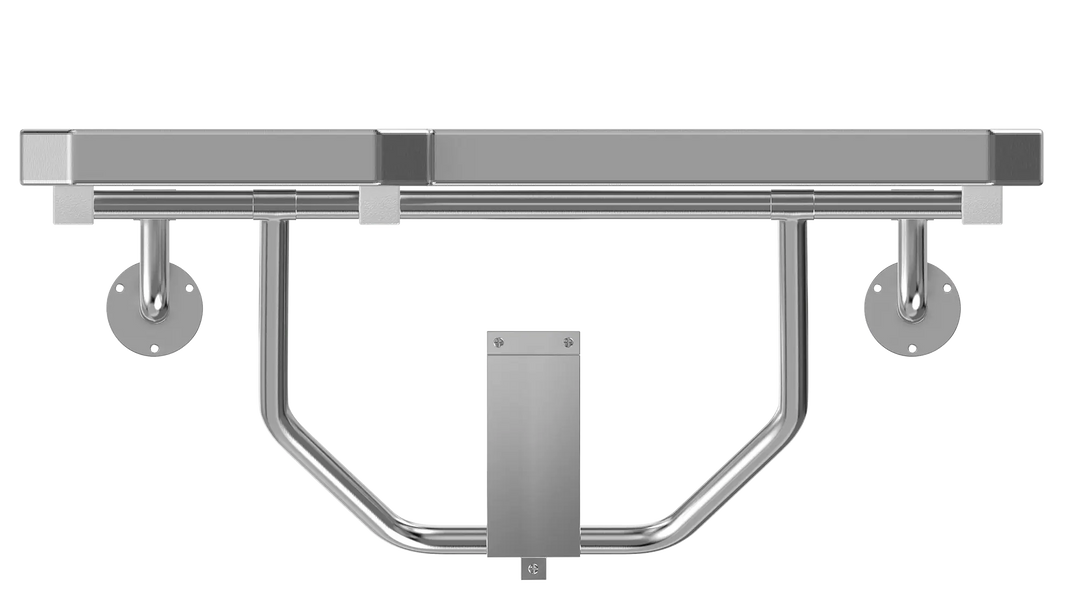 Left-Side ADA Stainless Steel Fold-Down Shower Seat