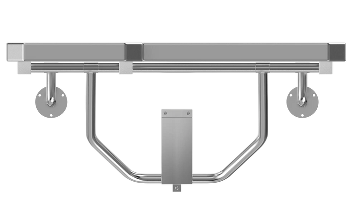 Left-Side ADA Stainless Steel Fold-Down Shower Seat