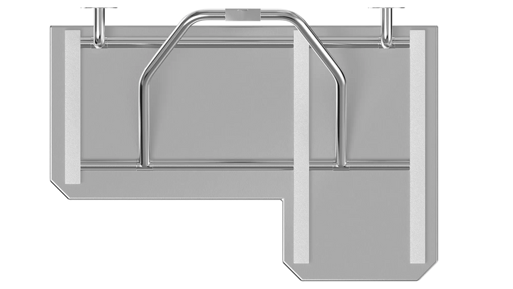 Left-Side ADA Stainless Steel Fold-Down Shower Seat