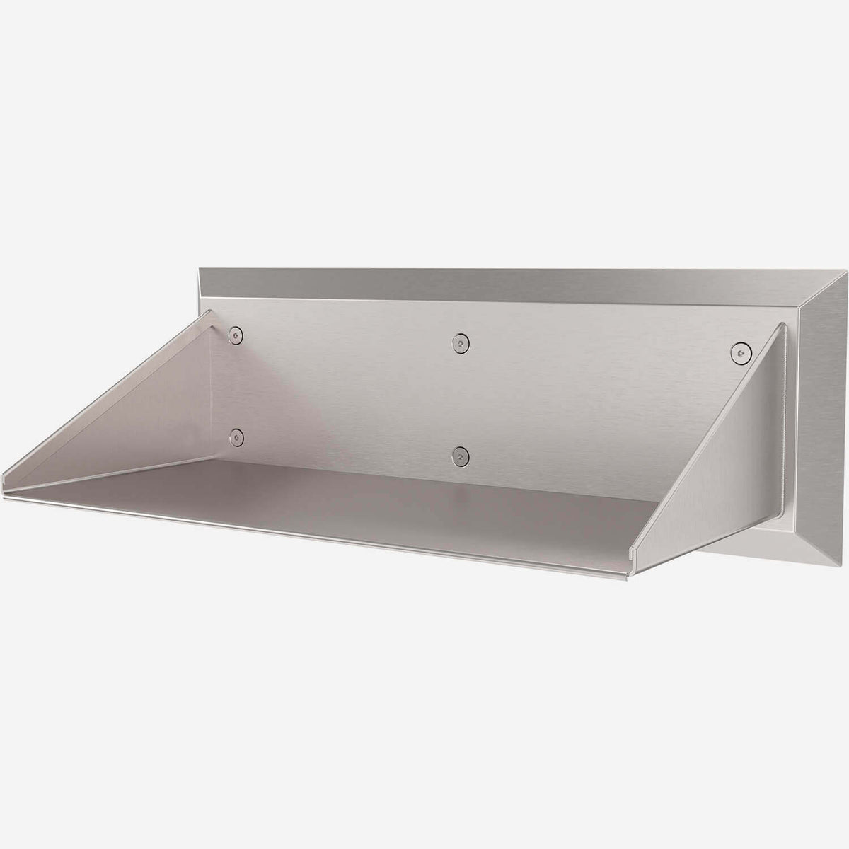 Durable Stainless Steel Wall-Mounted Bookshelf ideal for correctional facilities