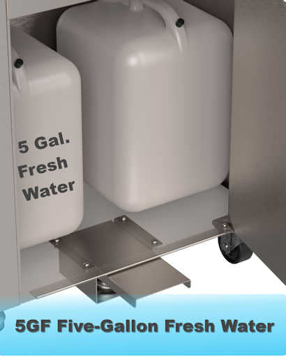 Spare Five-Gallon Freshwater Tank for Deluxe Portable Sinks