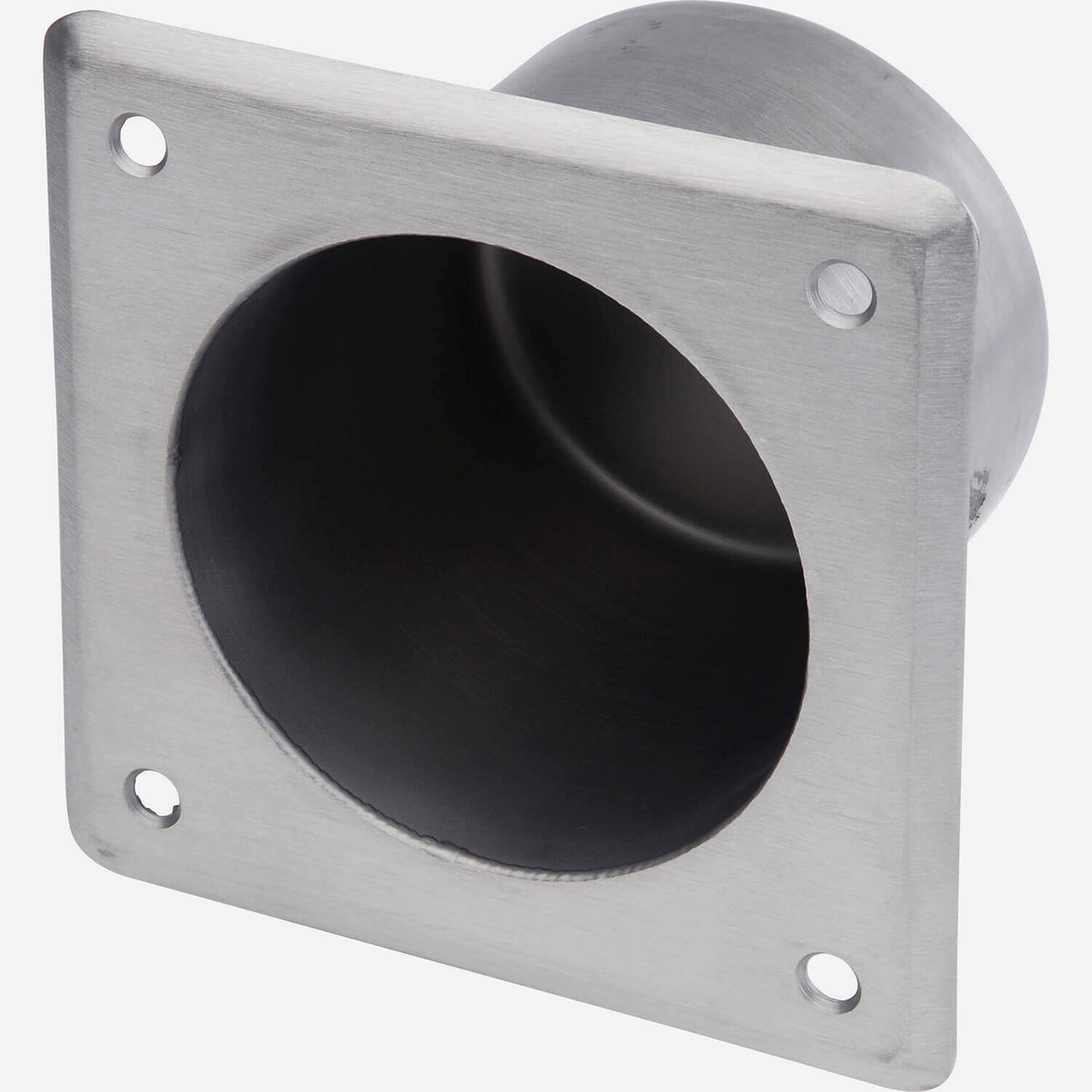 secure, recessed, front-access toilet paper holder.