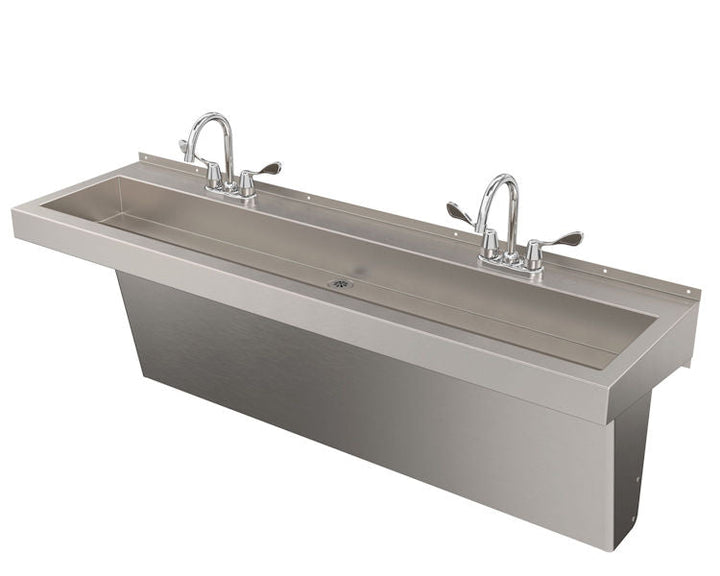 Deluxe Two-Station Hand Wash Trough Sink