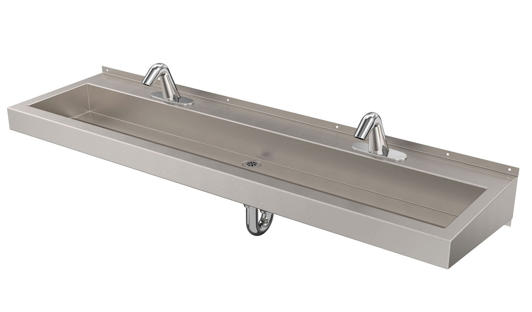 Deluxe Two-Station Hand Wash Trough Sink