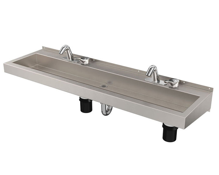 Deluxe Two-Station Hand Wash Trough Sink