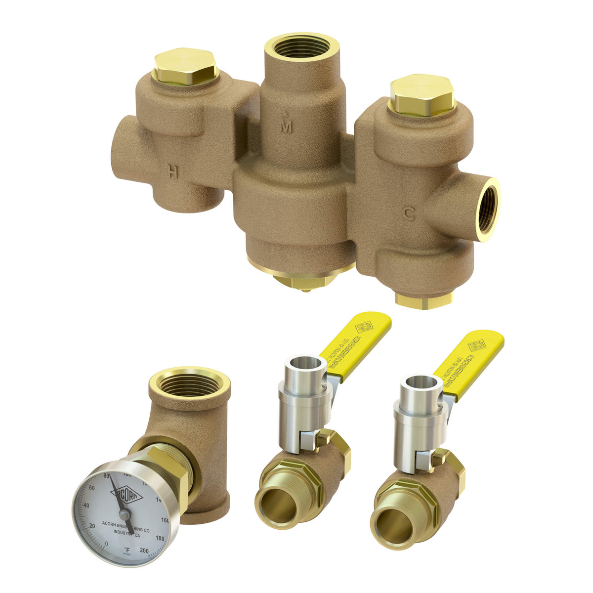 ET71-2-BVS-OTG Emergency Thermostatic Mixing Valve | 3/4" x 1" 