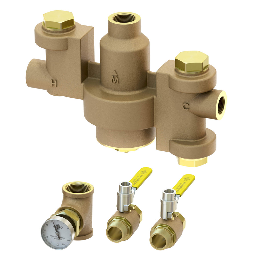 ET71-3-BVS-OTG Emergency Thermostatic Mixing Valve | 1" x 1-1/4" 