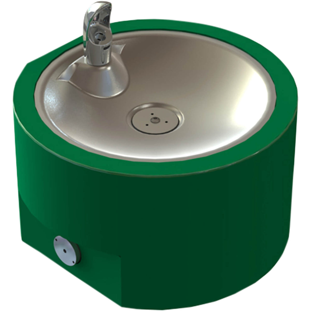Outdoor round stainless steel pet drinking fountain for dogs