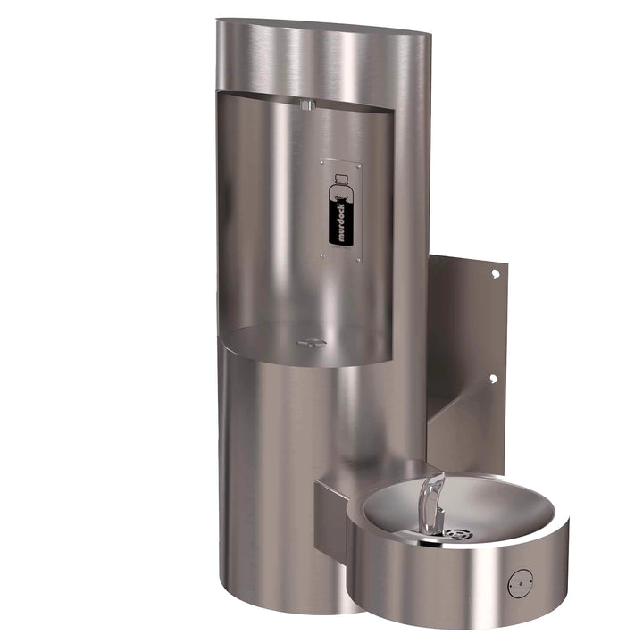 Wall Mounted Bottle Filler with Drinking Fountain