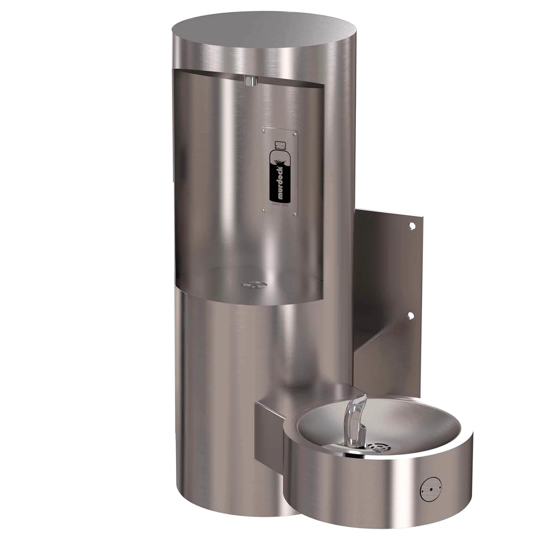 Wall Mounted Bottle Filler with Drinking Fountain