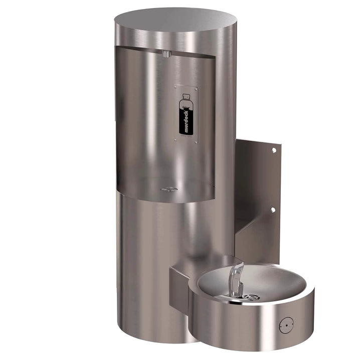 Wall Mounted Bottle Filler with Drinking Fountain
