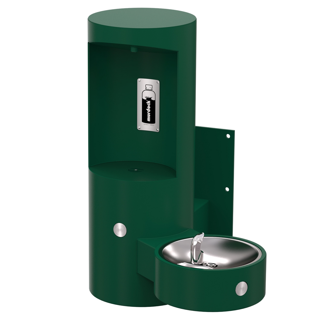 Wall Mounted Bottle Filler with Drinking Fountain