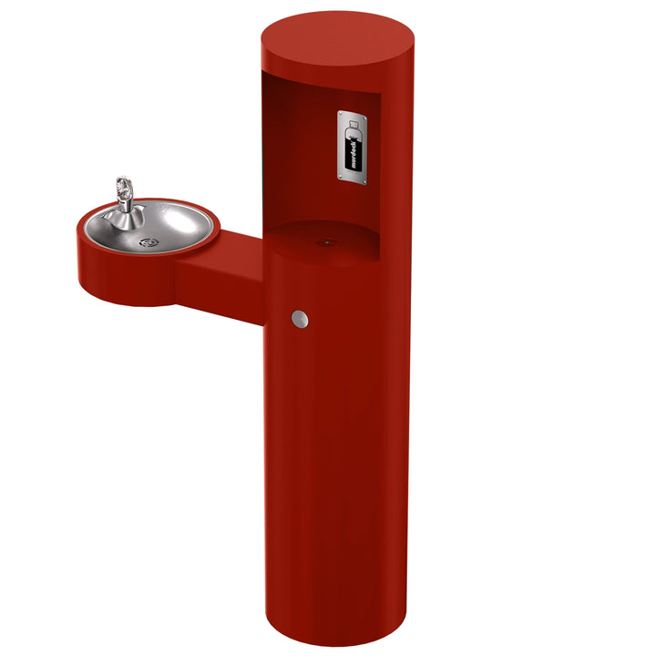 Pedestal Mounted Bottle Filler with Drinking Fountain