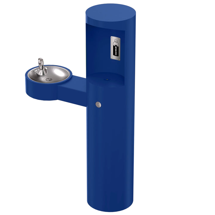 Pedestal Mounted Bottle Filler with Drinking Fountain