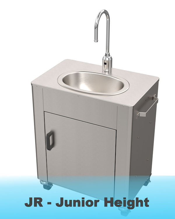 Deluxe Stainless Steel On Demand Pump Portable Sink