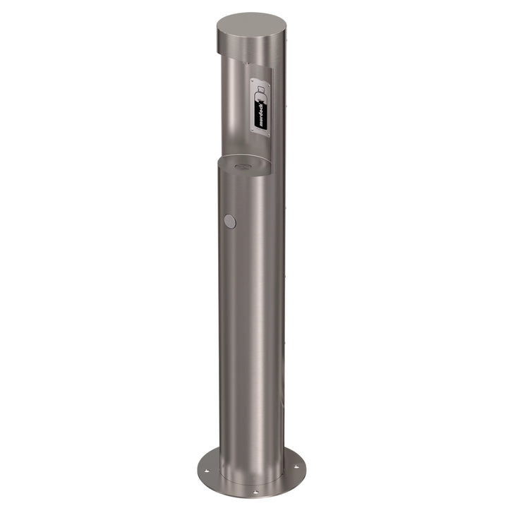 Pedestal Mounted Bottle Filler with Sensor & Pushbutton