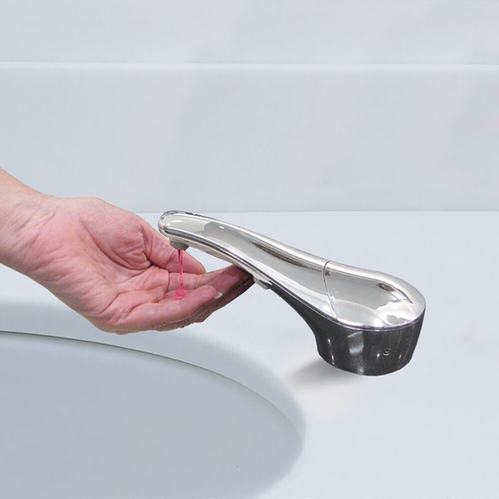 Sensor-Activated, Refillable Soap Dispenser