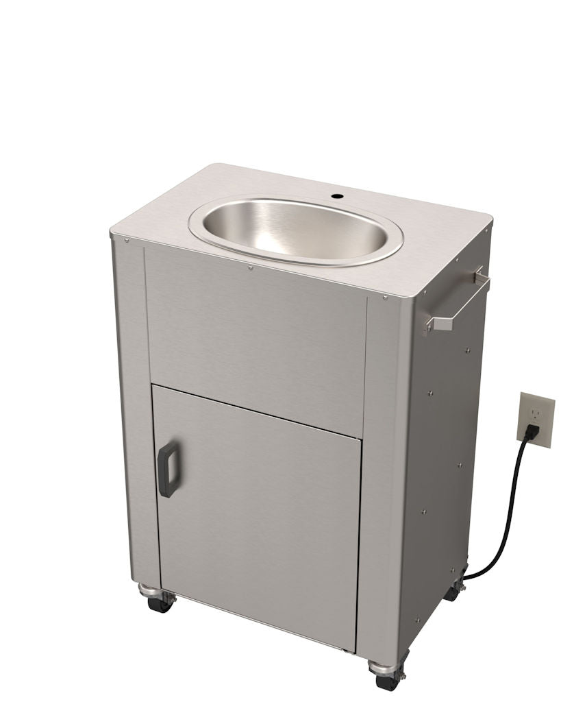 Deluxe Stainless Steel On Demand Pump Portable Sink