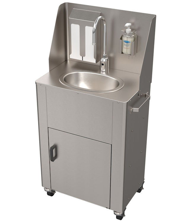 Deluxe Stainless Steel On Demand Pump Portable Sink