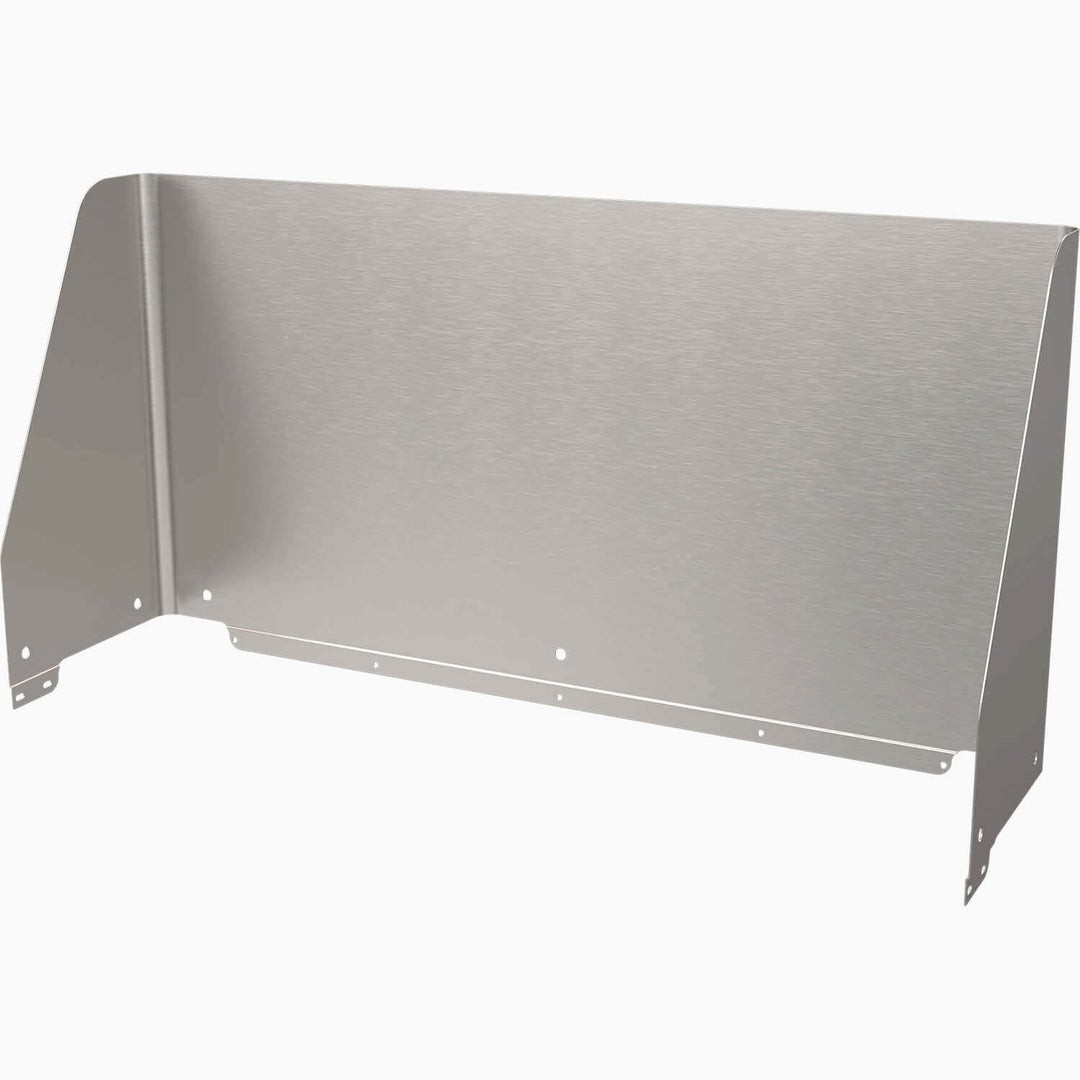 Wrap Around Stainless Steel Splash Guard designed for a 35" Portable Sink