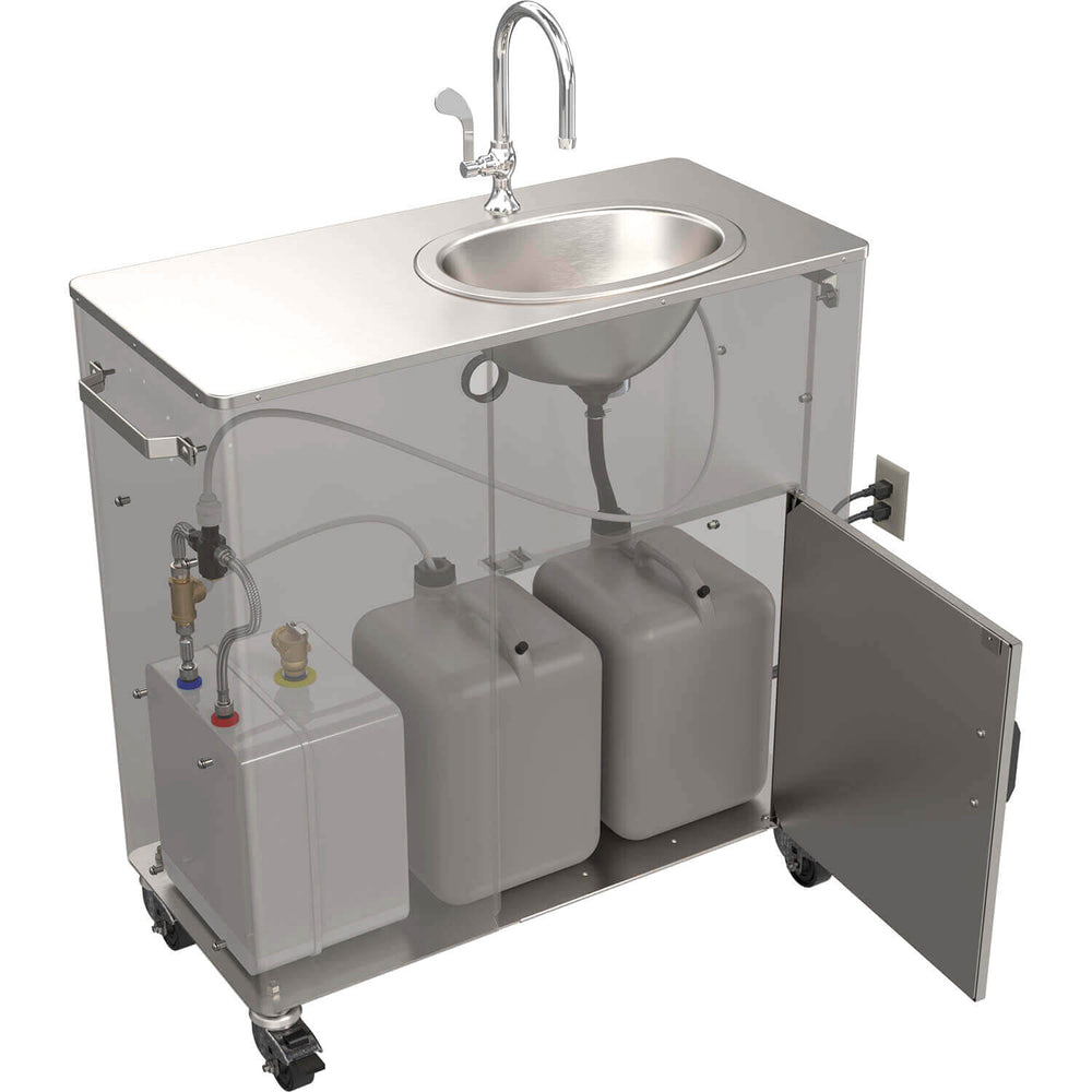 PS1210 Foot Pump Portable Sink with Water Heater Internal