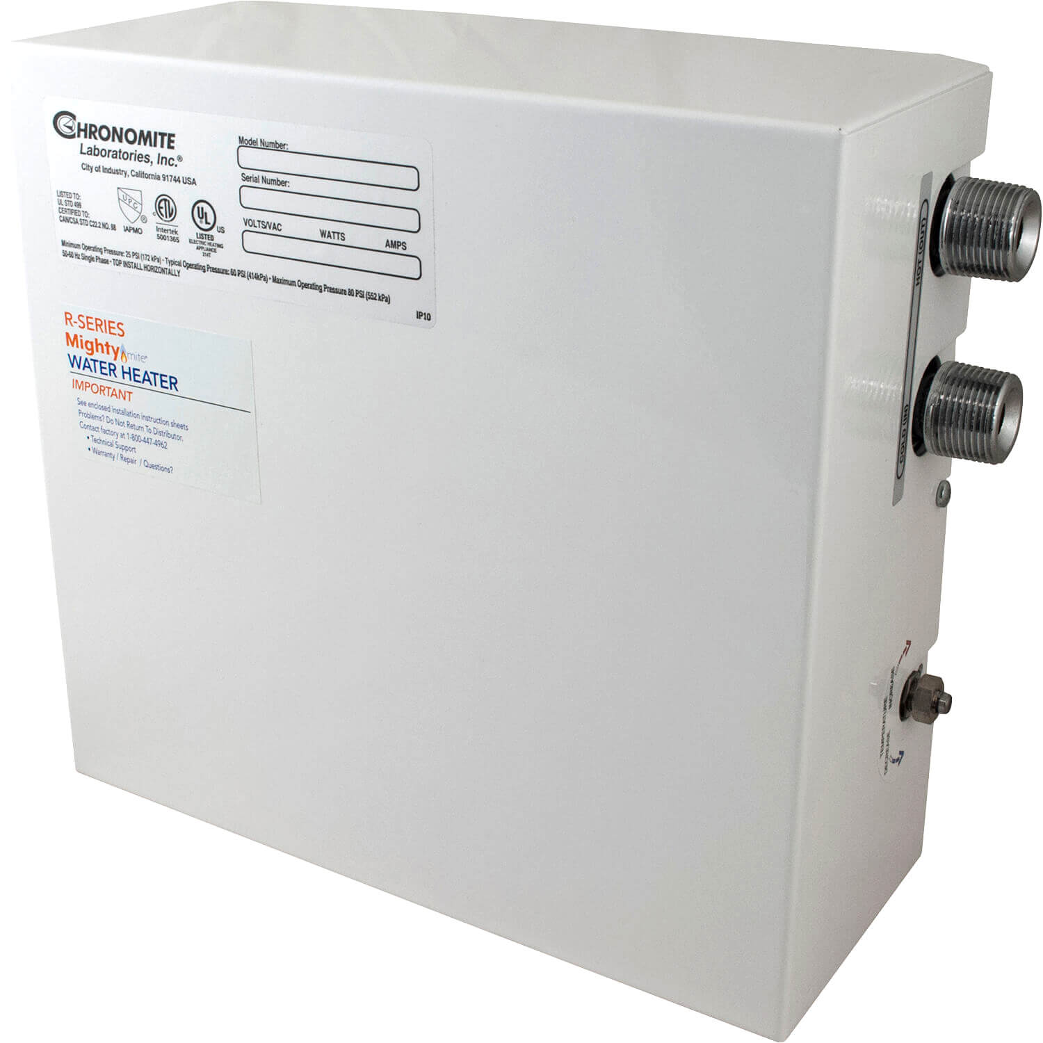 Chronomite Tankless Water Heater – Plumbing Specialities