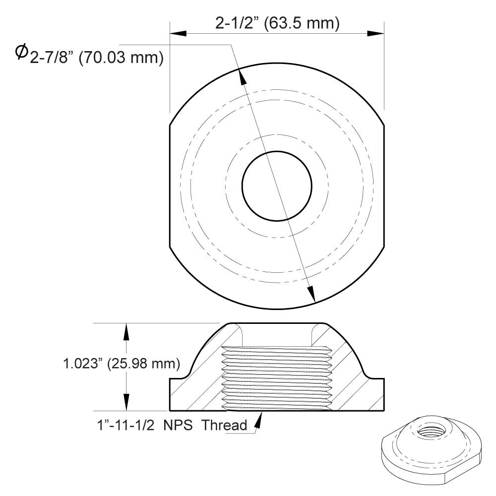 Under-the-Counter Hose Guide for Drench Hose Illustration