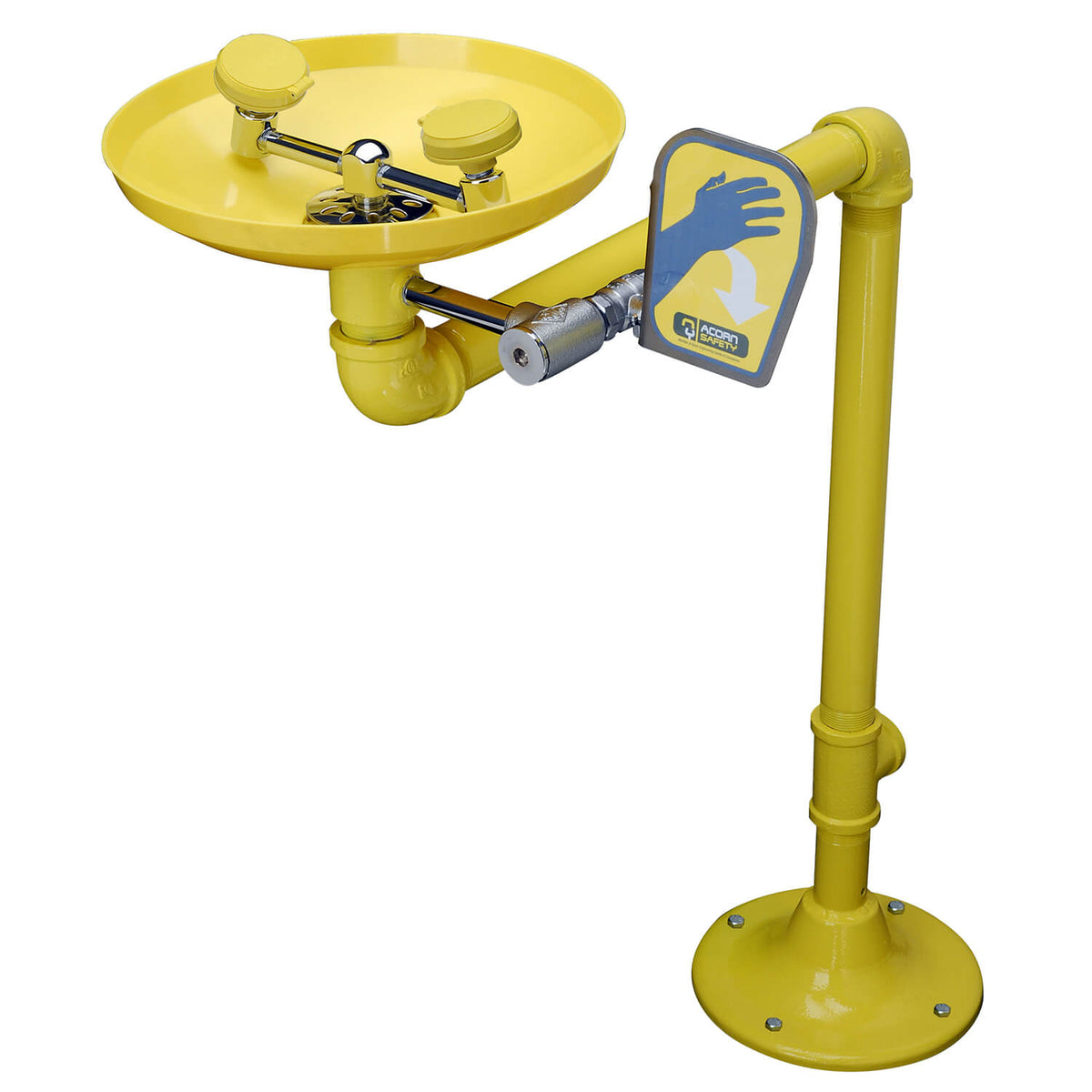S0320-BF Barrier-Free, Plastic Bowl, Pedestal Mount Eye Wash