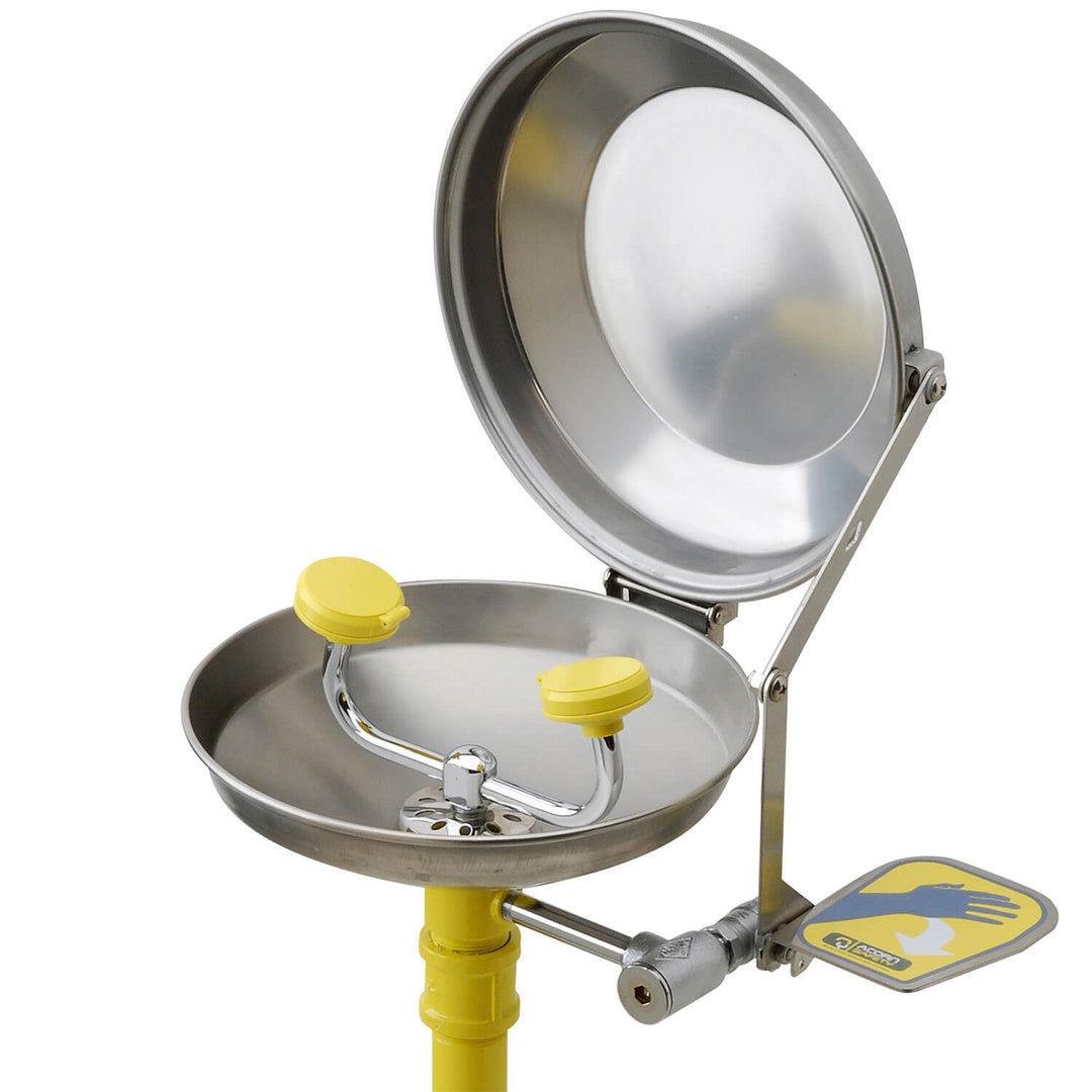 Clam-Shell Stainless Steel Cover Assembly Open