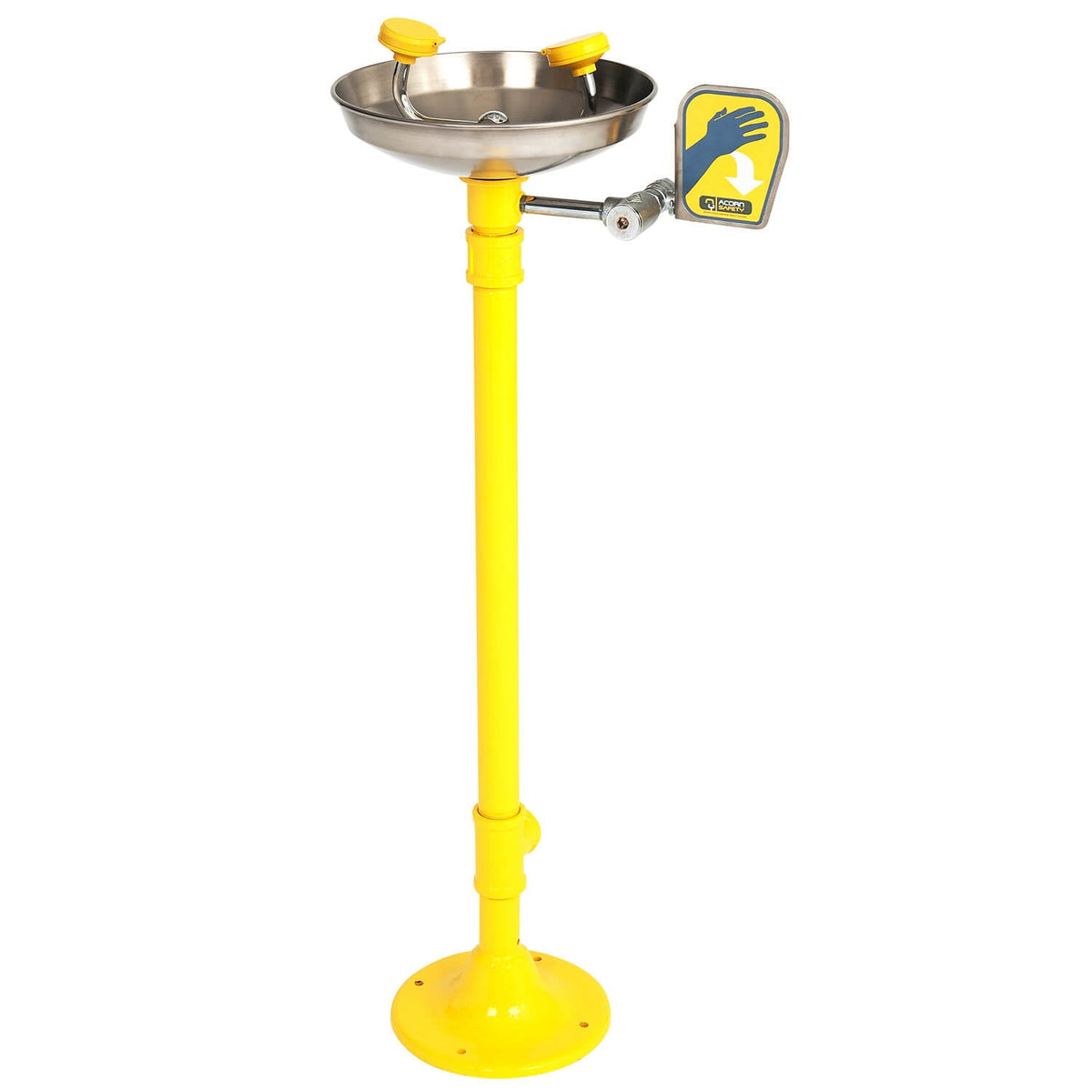 S0340 - Stainless Steel Bowl, Pedestal Mount Eye Wash