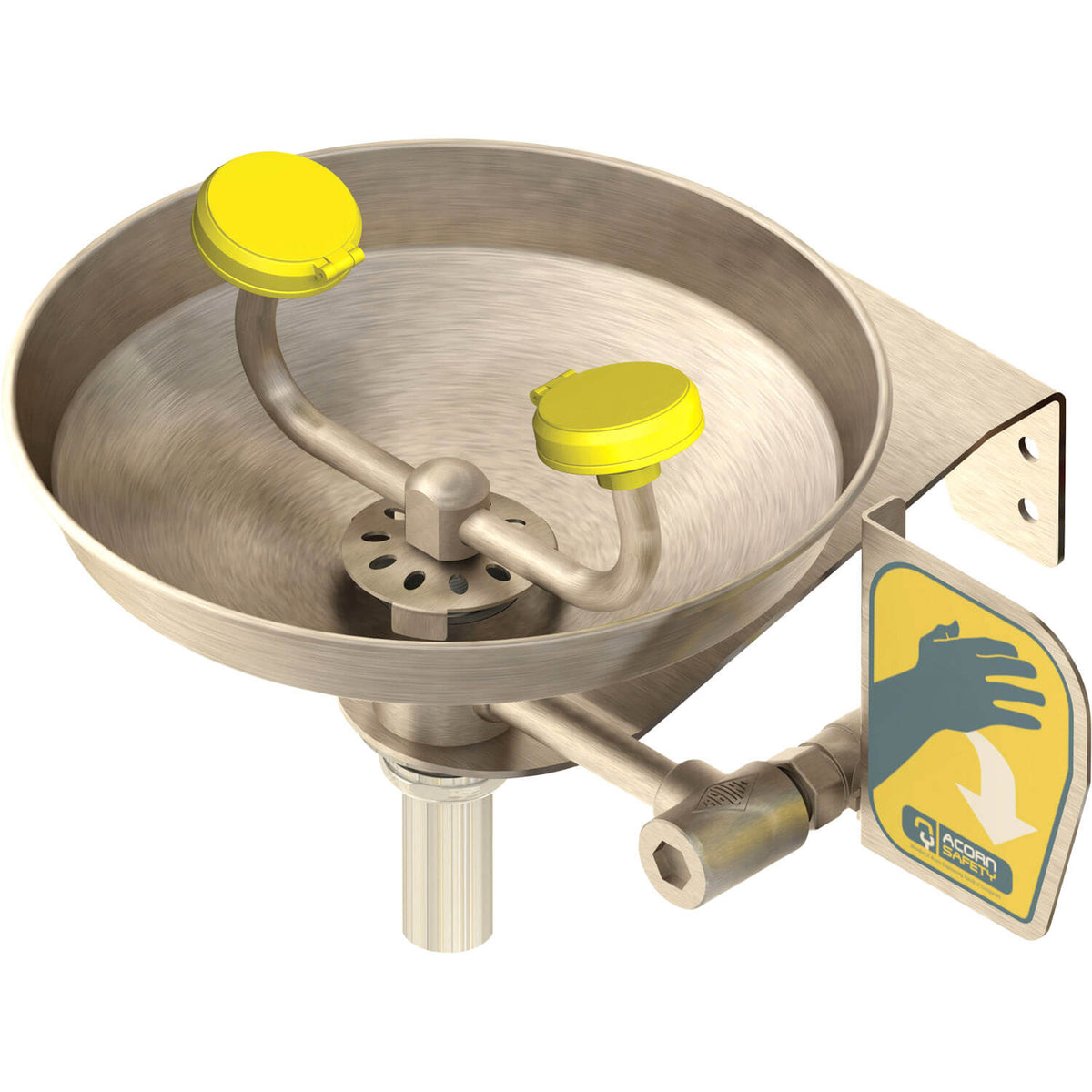 S0440-AS All-Stainless Steel, Wall Mount Eye-Face Wash