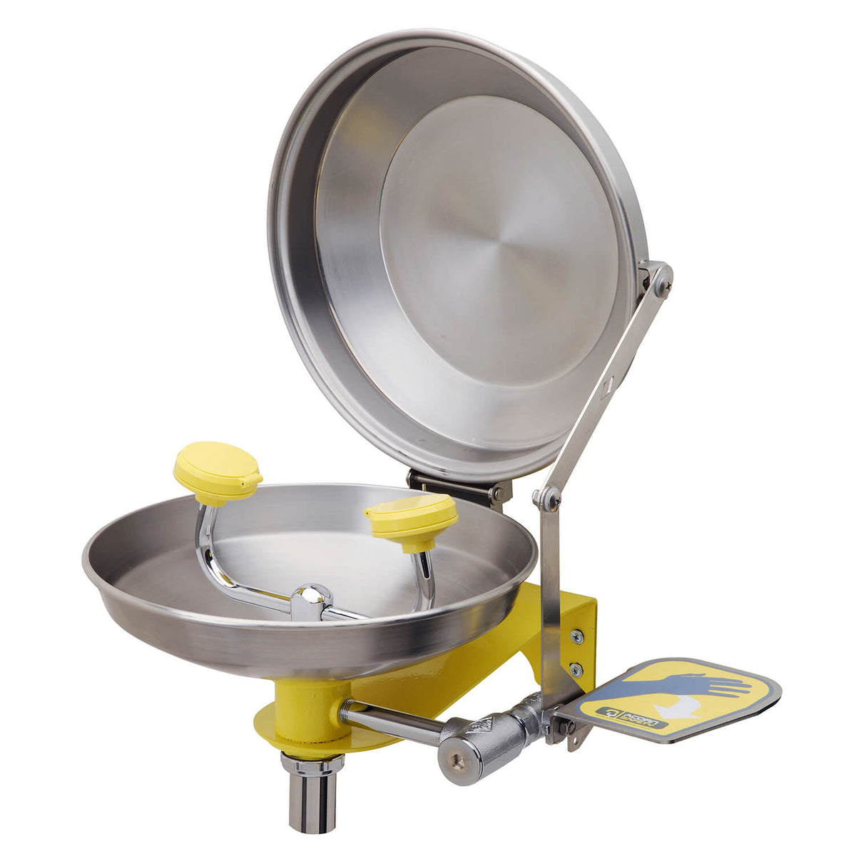 S0440 Stainless Steel Bowl, Wall Mount Eye Wash with Clam Shell Cover