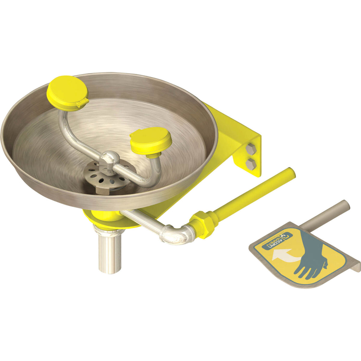 S0440-FRV - Freeze-Resistant Wall-Mounted Eye Wash with Stainless Steel Bowl