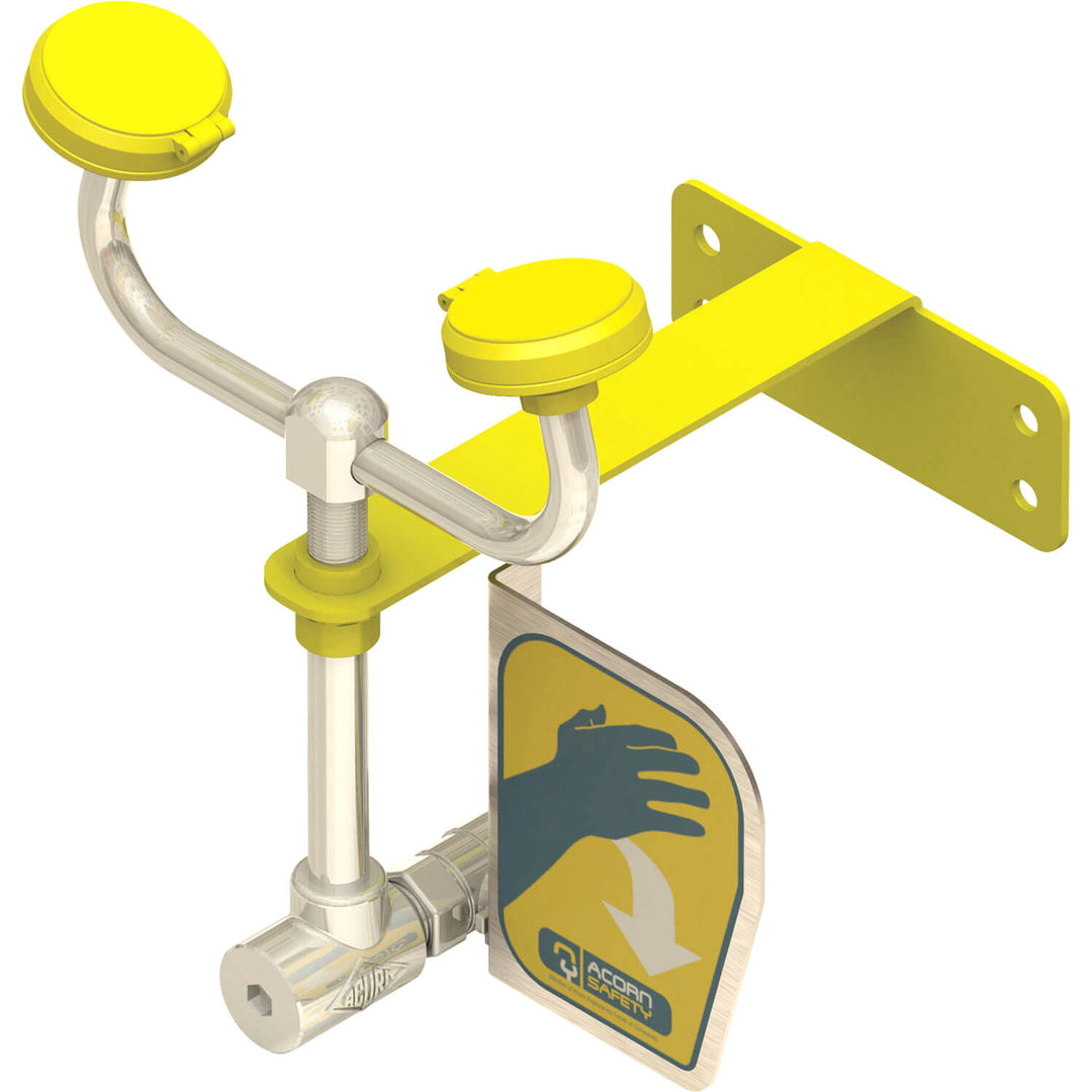 S0460 Wall Mount Eye-Face Wash, Less Bowl