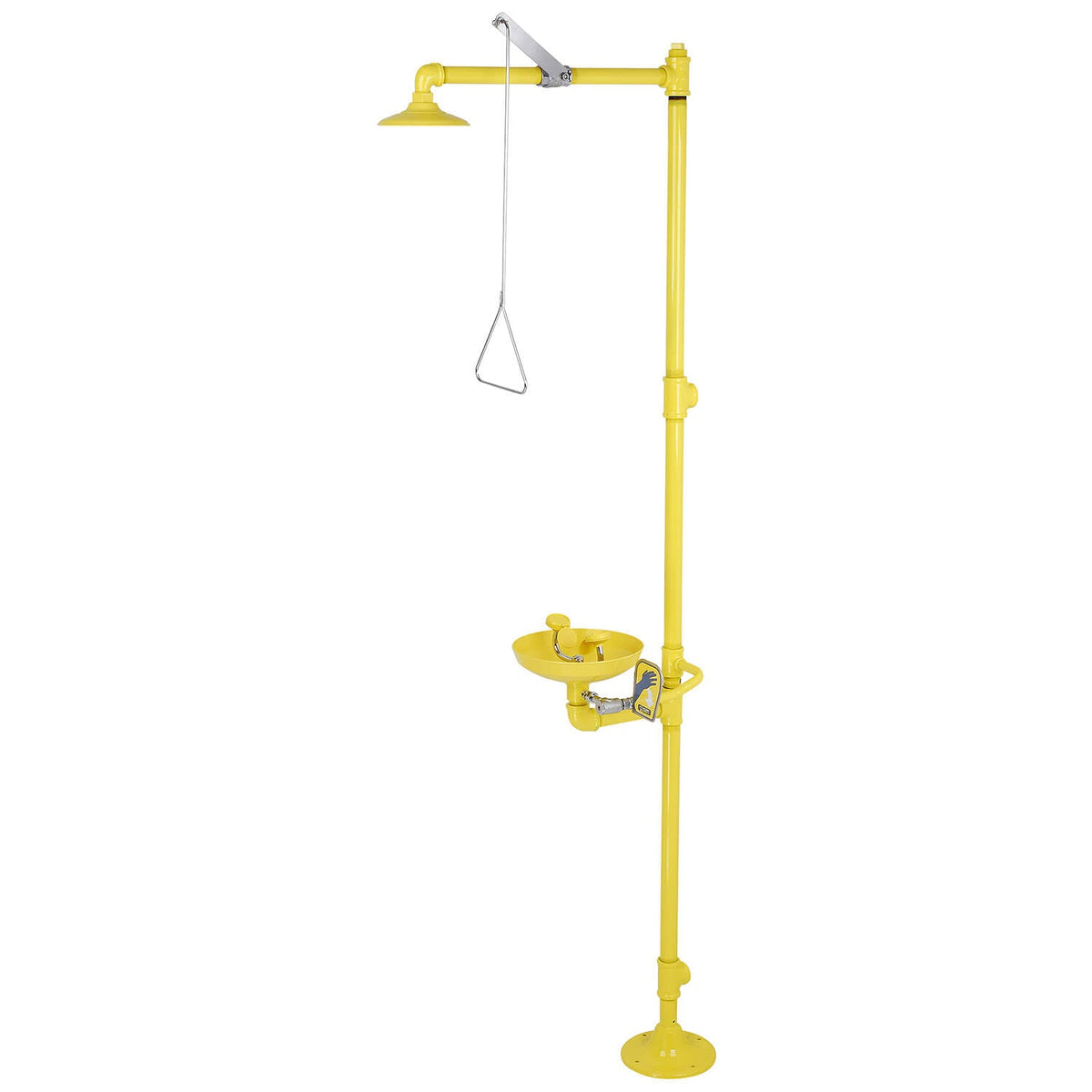 S1320 Pedestal Safety Shower with Plastic Bowl Eye Wash Station
